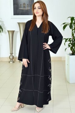 3733 5 Nada Abaya with Embroidery