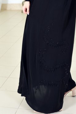 3735 4 Applique Style Abaya