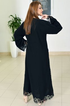 3739 5 Lace embellished abaya