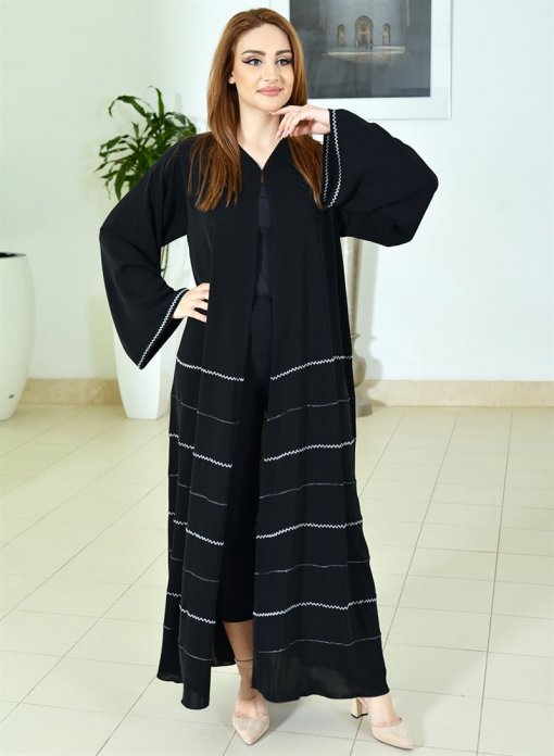 Embroidered abaya