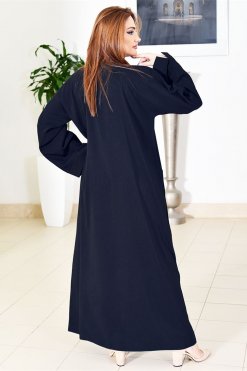 عباية جيب مزينة بالخرز 9 3755 5 Beads embellished pocket abaya