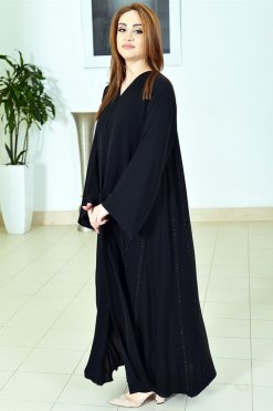 3759 3 Lace embellished abaya
