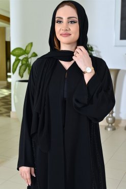 3759 7 Lace embellished abaya