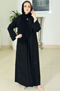 3761 3 Applique Style Abaya