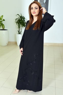 3761 4 Applique Style Abaya