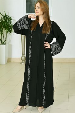 3769 3 Embroidered abaya