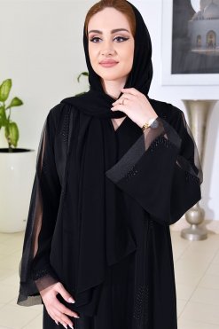 3775 5 Beads embellished abaya