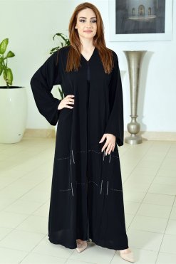 Beads embellished abaya 9 3781 4 Beads embellished abaya