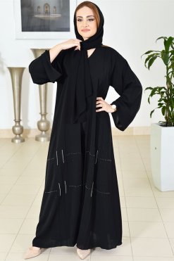 Beads embellished abaya 11 3781 6 Beads embellished abaya