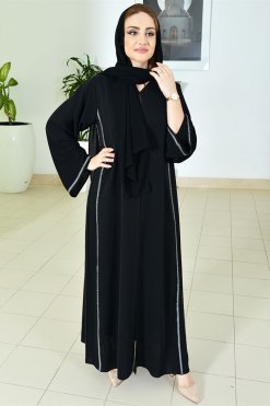 3783 4 Lace embellished abaya