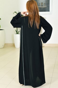 3783 6 Lace embellished abaya