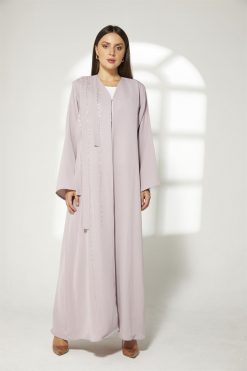 Lavender Embroidered Abaya