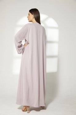 MOIBH003 9 Lavender Embroidered Abaya
