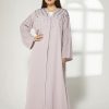MOIBH004 1 Lavender Embroidered Abaya