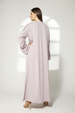 MOIBH004 10 Lavender Embroidered Abaya