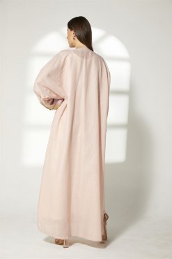 MOIBH009 8 Multicolor Linen Embroidery Abaya