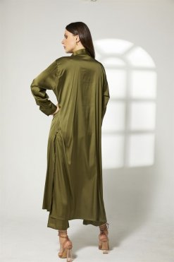 MOITW001 8 Mustard Green Top And Pants Set