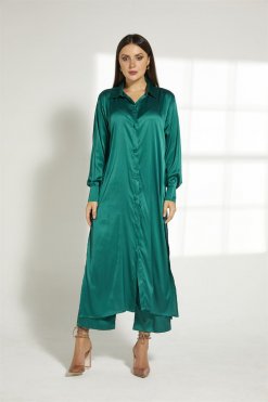 Green Top And Pants Set