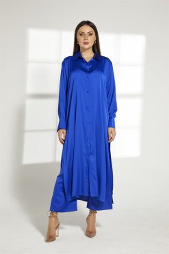 Blue Top And Pants Set