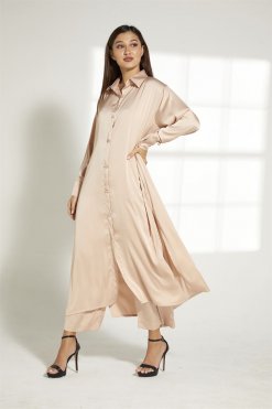 MOITW006 7 Beige Top And Pants Set