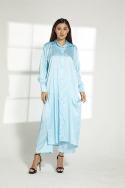 Turquoise Top And Pants Set
