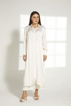 Off White Top And Pants Set