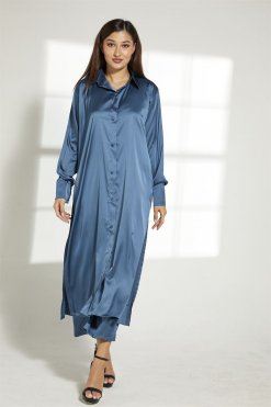 Blue Top And Pants Set