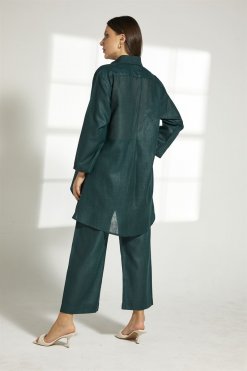 MOITW016 10 Green Linen Travel Wear Set