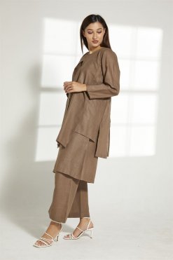 MOITW2023 4 Brown Linen Travel Wear Set