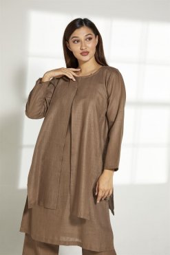 MOITW2023 5 Brown Linen Travel Wear Set