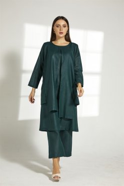 MOITW2026 4 Green Linen Travel Wear Set