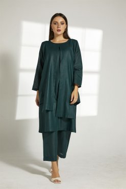 MOITW2026 5 Green Linen Travel Wear Set
