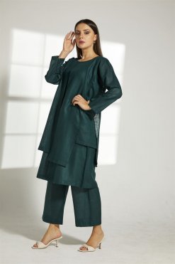 MOITW2026 8 Green Linen Travel Wear Set