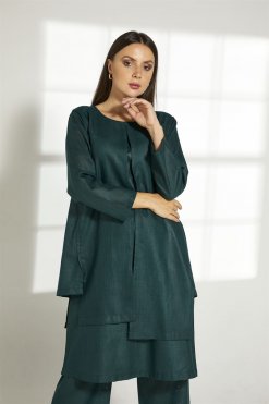 MOITW2026 9 Green Linen Travel Wear Set