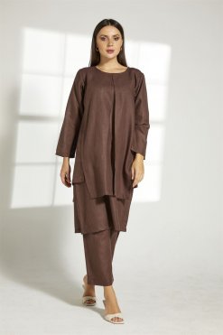 MOITW2028 3 Brown Top And Pants Set