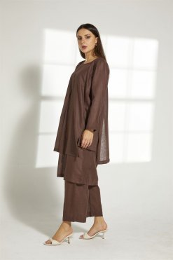 MOITW2028 5 Brown Top And Pants Set