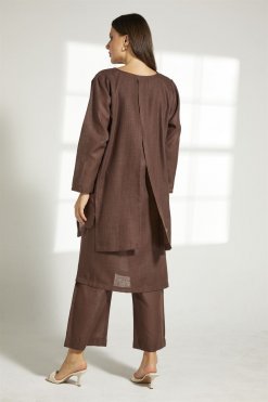 MOITW2028 7 Brown Top And Pants Set