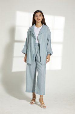 Turquoise Linen Set