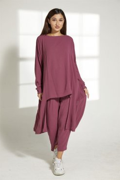 MOITW2047 2 Burgundy Travel Wear Set