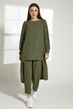 MOITW2050 3 Green Top And Pants Set