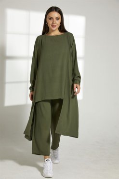 MOITW2050 4 Green Top And Pants Set