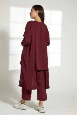 MOITW2053 8 Maroon Travel Wear Set