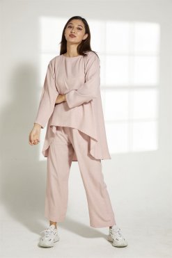 MOITW2062 3 Nude Pink Travel Wear Set