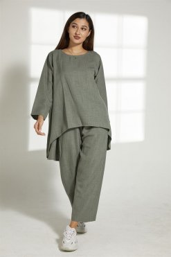 Green Modest Wear Set 8 MOITW2064 3 Green Modest Wear Set