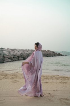 CU 22106 3 Lilac Bahraini Abaya