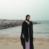 Shimmer Black Abaya