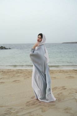 CU 22108 4 Blue Bahrini Abaya