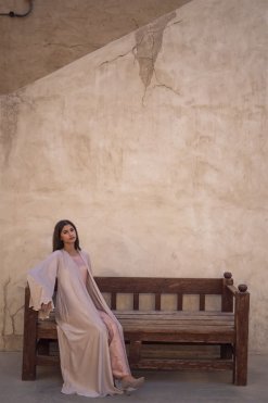 Silk Abaya Set 6 CU 22109 2 Silk Abaya Set