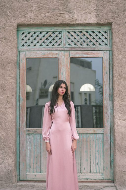 Pink A-Line Dress