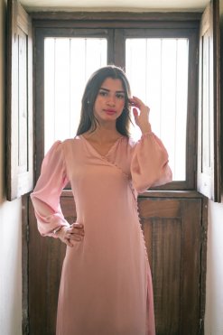 Pink A-Line Dress 10 CU 22111 5 Pink A-Line Dress